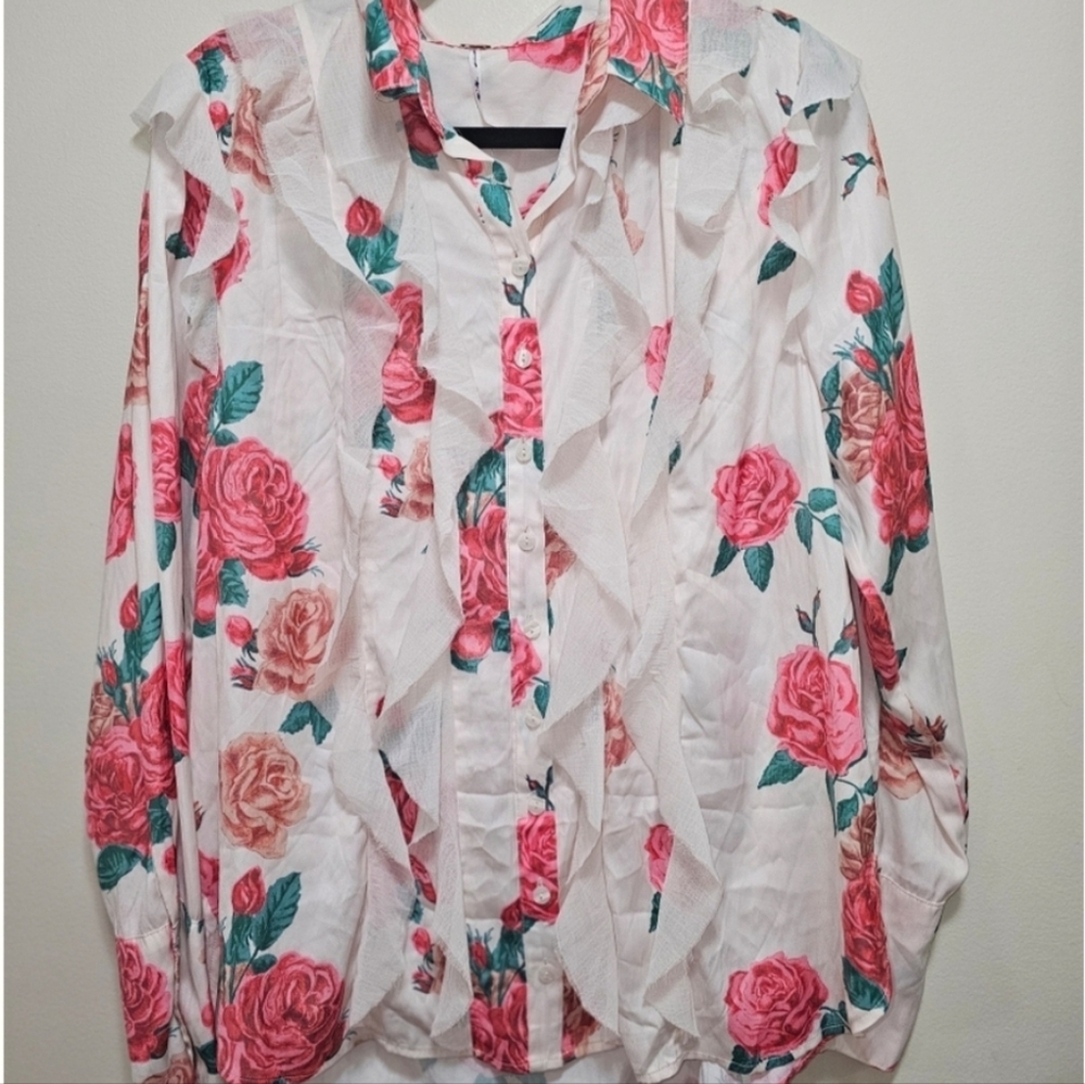 NWT Free People Charlotte Blouse Size XS - Picture 5 of 7